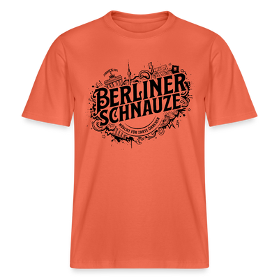 BERLINER SCHNAUZE-RELAXED FIT Unisex BIO T-Shirt II - Hellrot