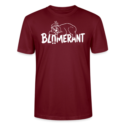 BLÜMERANT - Unisex T-Shirt mit Berliner Schnauze - Burgunderrot