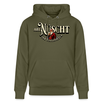 JIBT NÜSCHT IHR FLITZPIEPEN - Unisex Bio-Hoodie - Khaki Grün