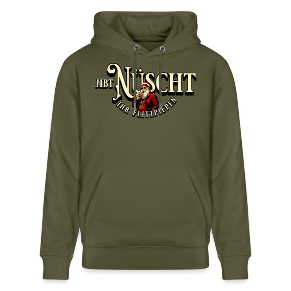 JIBT NÜSCHT IHR FLITZPIEPEN - Unisex Bio-Hoodie - Khaki Grün