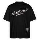 KIEKST'N SO?-Oversized Unisex Bio T-Shirt II - Schwarz