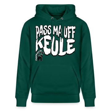 PASS MA UFF KEULE-Unisex Bio-Hoodie II - Forest