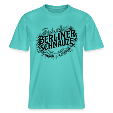 BERLINER SCHNAUZE-RELAXED FIT Unisex BIO T-Shirt II - Poolblau