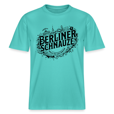 BERLINER SCHNAUZE-RELAXED FIT Unisex BIO T-Shirt II - Poolblau