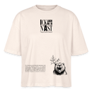 ICK LACH MIR N AST-Frauen Boxy Bio-T-Shirt - Naturweiß