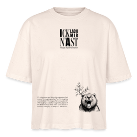 ICK LACH MIR N AST-Frauen Boxy Bio-T-Shirt - Naturweiß