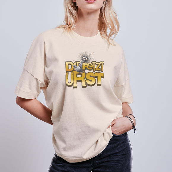 DIT FETZT URST - Unisex Oversize Bio-T-Shirt - Naturweiß