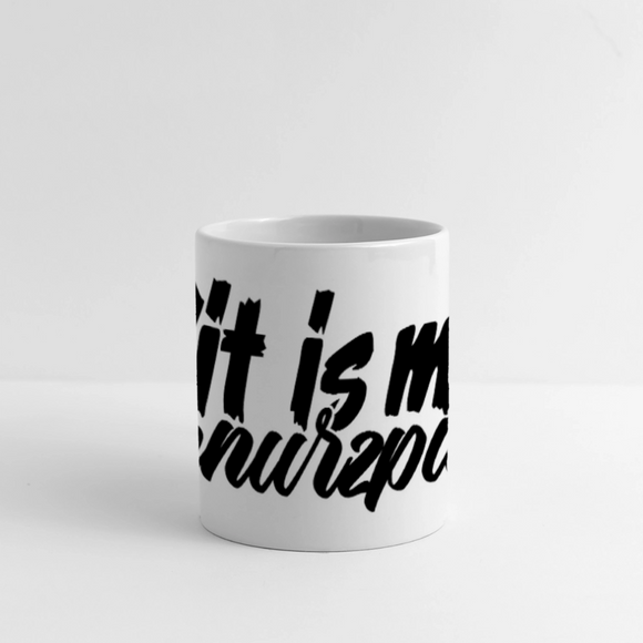 Dit is mir SCHNURZPIEPE-Panoramatasse - Weiß