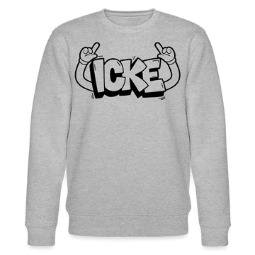 ICKE-Unisex Bio-Sweatshirt  mit Berliner Schnauze - Grau meliert