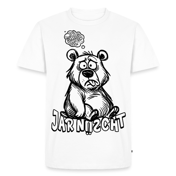 DU SCHNALLST JAR NÜSCHT-Männer Premium BIO T-Shirt - Weiß