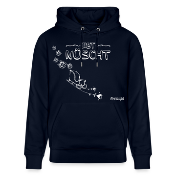 Weihnachten in Berlin 25-JIBT NÜSCHT-Unisex Bio-Hoodie - Navy