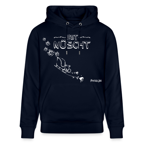 Weihnachten in Berlin 25-JIBT NÜSCHT-Unisex Bio-Hoodie - Navy