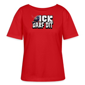 ICK DARF DIT-TAUBE-Rundhals Frauen Bio-T-Shirt - Rot