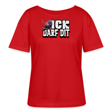 ICK DARF DIT-TAUBE-Rundhals Frauen Bio-T-Shirt - Rot