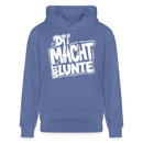 DIT MACHT URST LUNTE-Unisex Bio-Hoodie mit Berliner Dialekt - Blau