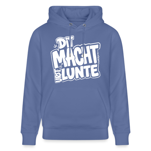 DIT MACHT URST LUNTE-Unisex Bio-Hoodie mit Berliner Dialekt - Blau
