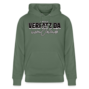 VERFATZ DA VOM JELÄNDE-Unisex Bio-Hoodie - Tanngrün
