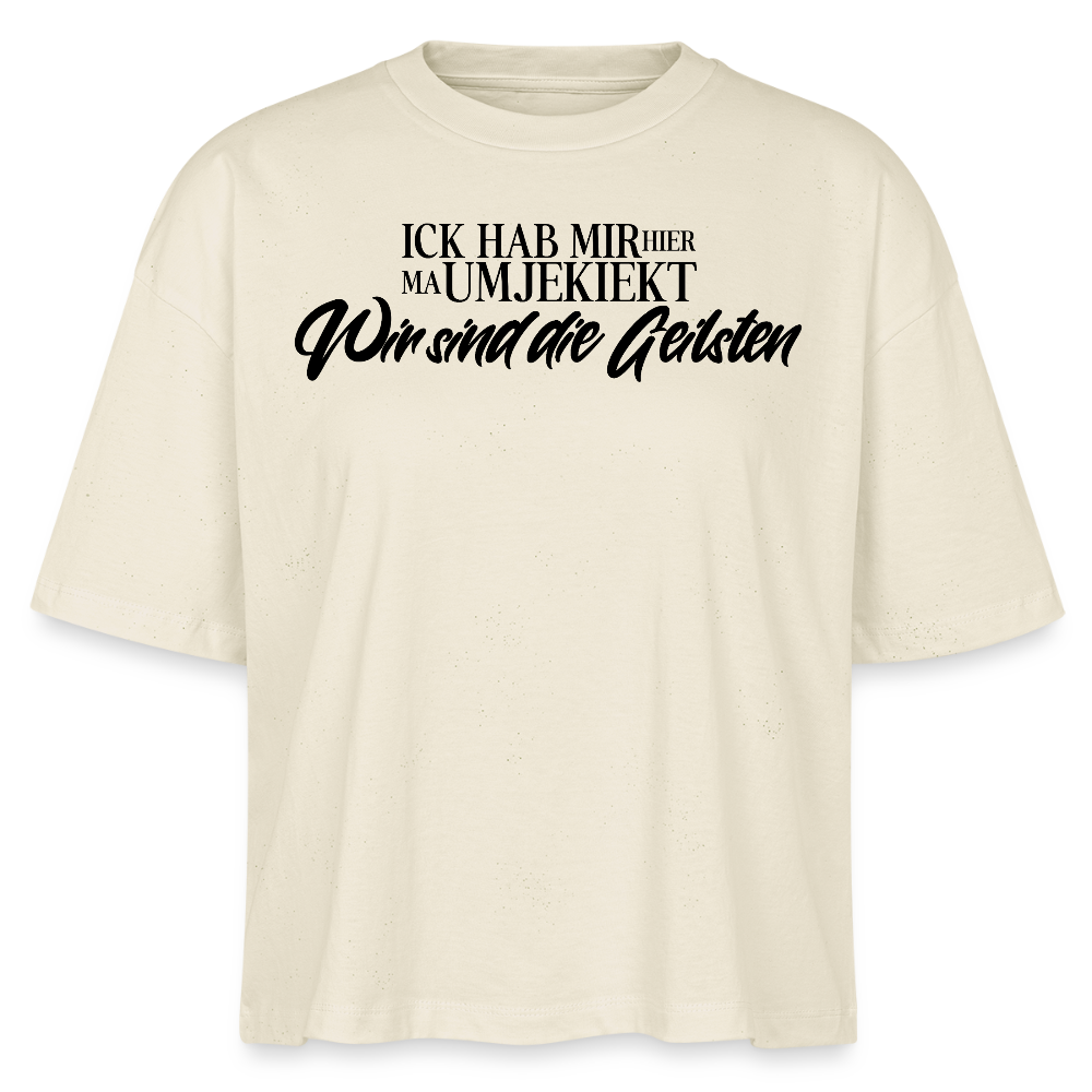 WIR SIND DIE GEILSTEN-Frauen Boxy Bio-T-Shirt - Weißgrau