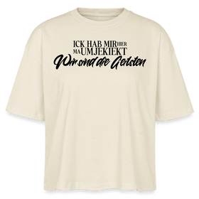 WIR SIND DIE GEILSTEN-Frauen Boxy Bio-T-Shirt - Weißgrau