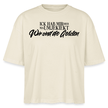 WIR SIND DIE GEILSTEN-Frauen Boxy Bio-T-Shirt - Weißgrau