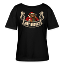 JIBT NÜSCHT-Anti-Geschenke-Rundhals Frauen Bio-T-Shirt - Schwarz