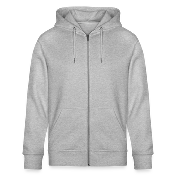 BERLINER KNORKE-Unisex Bio-Kapuzenjacke - Grau meliert