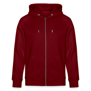 NEESE-Unisex Bio-Kapuzenjacke - Burgunderrot