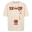 ICK LIEBE DIR-Unisex Oversize Bio-T-Shirt - Naturweiß