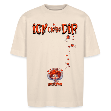ICK LIEBE DIR-Unisex Oversize Bio-T-Shirt - Naturweiß
