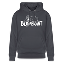 Berliner Spruch-BLÜMERANT-Unisex Bio-Hoodie - Indigoblau
