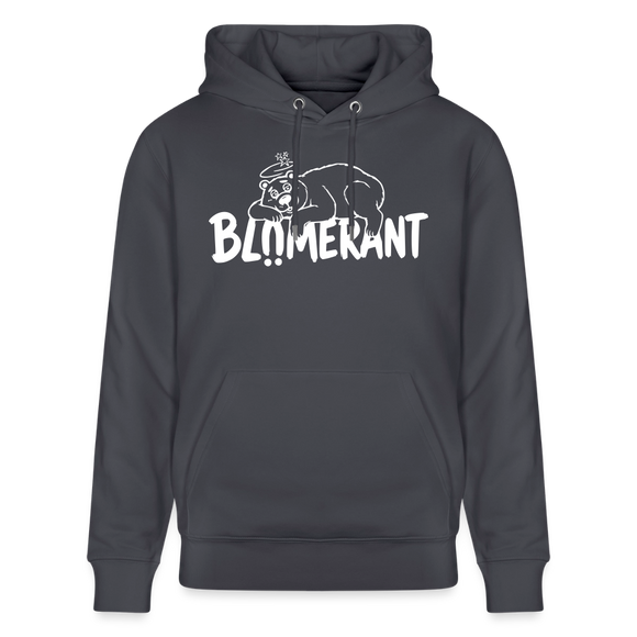 Berliner Spruch-BLÜMERANT-Unisex Bio-Hoodie - Indigoblau