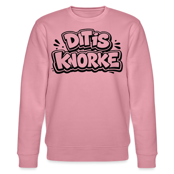 DIT IS KNORKE-Unisex Bio-Sweatshirt mit echt Berliner Schnauze - Lila Traum