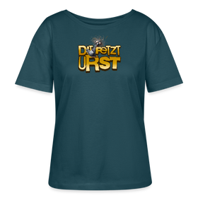 DIT FETZT URST-Rundhals Frauen Bio-T-Shirt - Dunkles Petrol