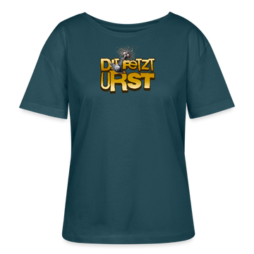 DIT FETZT URST-Rundhals Frauen Bio-T-Shirt - Dunkles Petrol