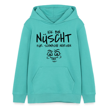 Hauptstadtjöre-NÜSCHT FÜR SCHWACHE NERVEN-Teenager Organic Hoodie - Poolblau