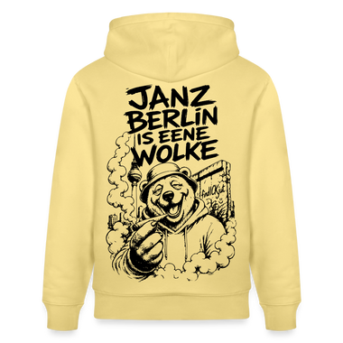 JANZ BERLIN IS EENE WOLKE-Unisex Bio-Hoodie - Gelb Viva 