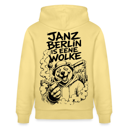 JANZ BERLIN IS EENE WOLKE-Unisex Bio-Hoodie - Gelb Viva 
