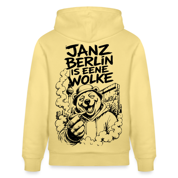 JANZ BERLIN IS EENE WOLKE-Unisex Bio-Hoodie - Gelb Viva 