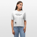 NACHTIGALL ICK HÖR DIR TRAPSEN-Frauen Boxy Bio-T-Shirt - Weiß meliert