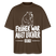 FRÜHER WAR ALLET LEICHTER-ICK OOCH-Oversized Unisex Bio Shirt - Dunkelbraun