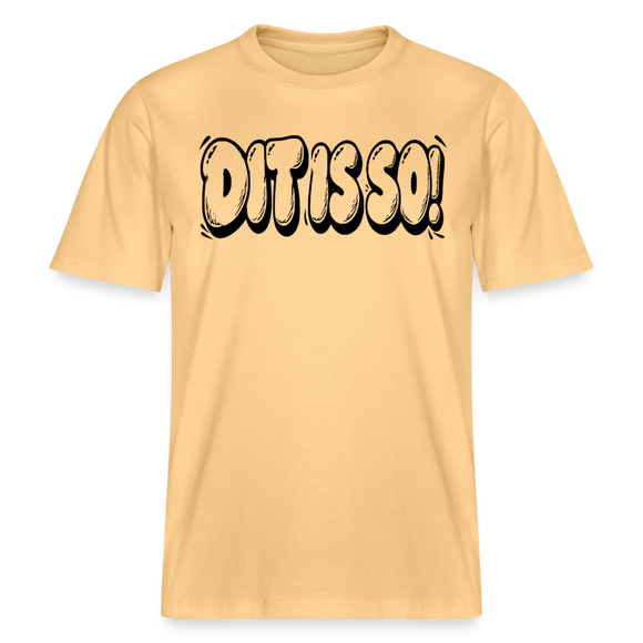 Berlin Shirt-DIT IS SO!-RELAXED FIT Unisex Organic T-Shirt mit Berliner Schnauze - Hellgelb