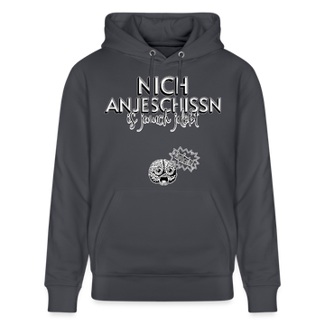 BERLINER EFFIZIENZ-'Dit Lob'-Unisex Bio-Hoodie - Indigoblau