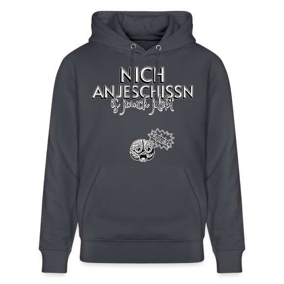 BERLINER EFFIZIENZ-'Dit Lob'-Unisex Bio-Hoodie - Indigoblau