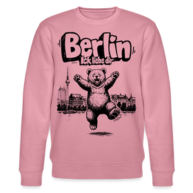 Berlin Souvenir-Unisex Bio-Sweatshirt-BERLIN ICK LIEBE DIR - Lila Traum