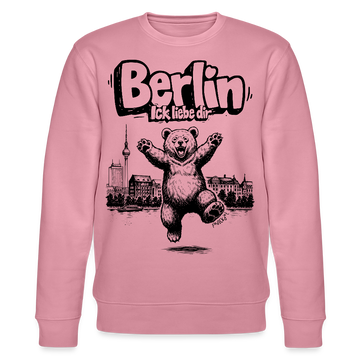 Berlin Souvenir-Unisex Bio-Sweatshirt-BERLIN ICK LIEBE DIR - Lila Traum