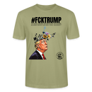 #FCKTRUMP-Unisex T-Shirt BIO - Nebelgrün