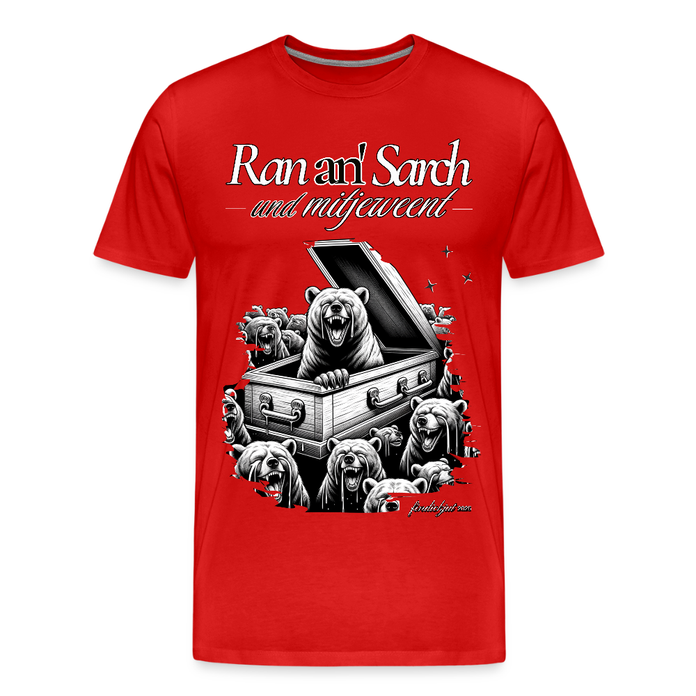 Ran an Sarch-Männer Premium Bio T-Shirt II - Rot