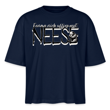 NEESE-Frauen Boxy Bio-T-Shirt - Navy