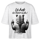 Ick hab die Faxen dicke!-Frauen Boxy Bio-T-Shirt - Weiß meliert