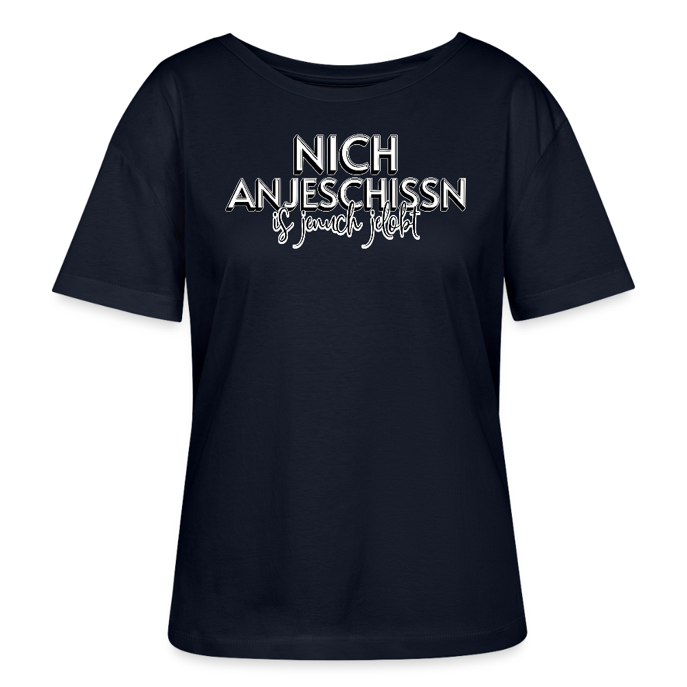 Berliner Effizienz-DIT LOB-Rundhals Frauen Bio-T-Shirt - Navy